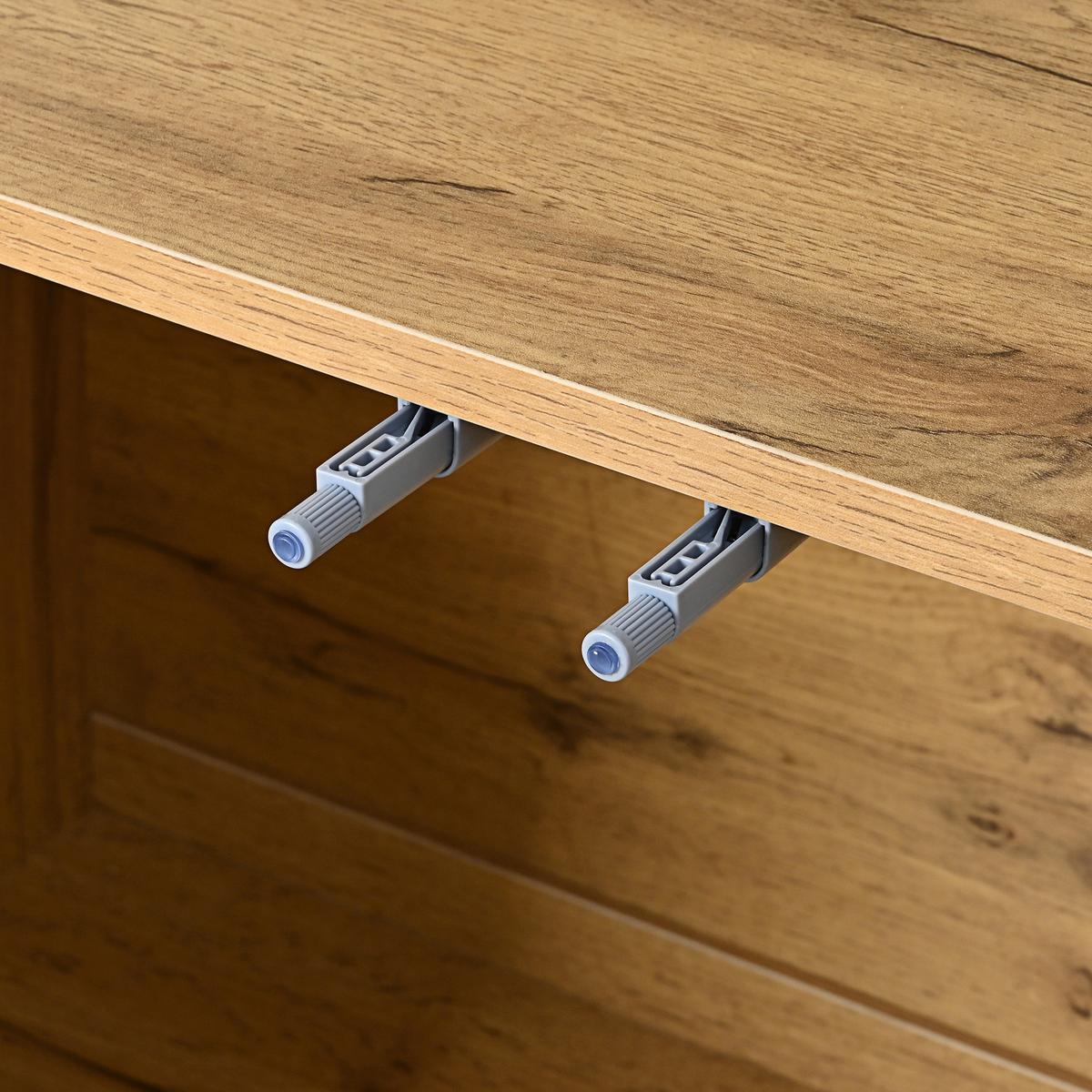 SIDEBOARD 120 cm Naturholz & Schwarz mit 4 Schubladen & 2 Türen im modernen Stil - Naturfarben, Holzwerkstoff (120/90.5/35.5cm) - Urban Meuble