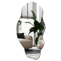 SPIEGEL 50x100 cm asymmetrisch - Transparent, Glas (50/100/0.4cm) - Wallfluent