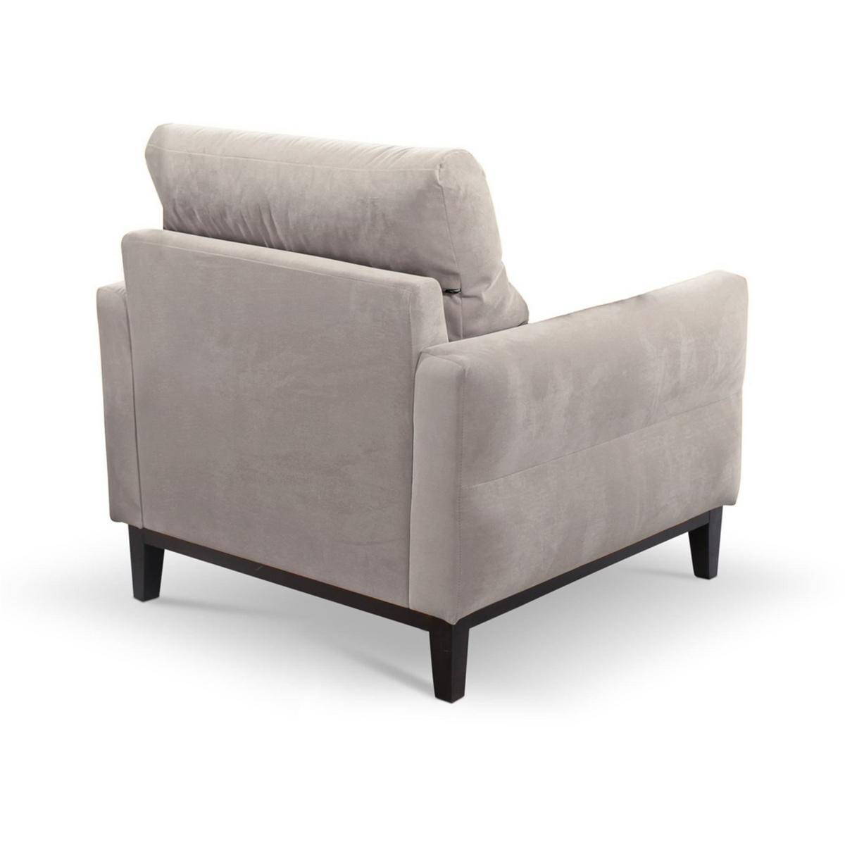 SESSEL Belweder, 94 cm, Beige, Velourstoff - Wengefarben/Beige, Holz/Textil (94/95/94cm) - Beautysofa