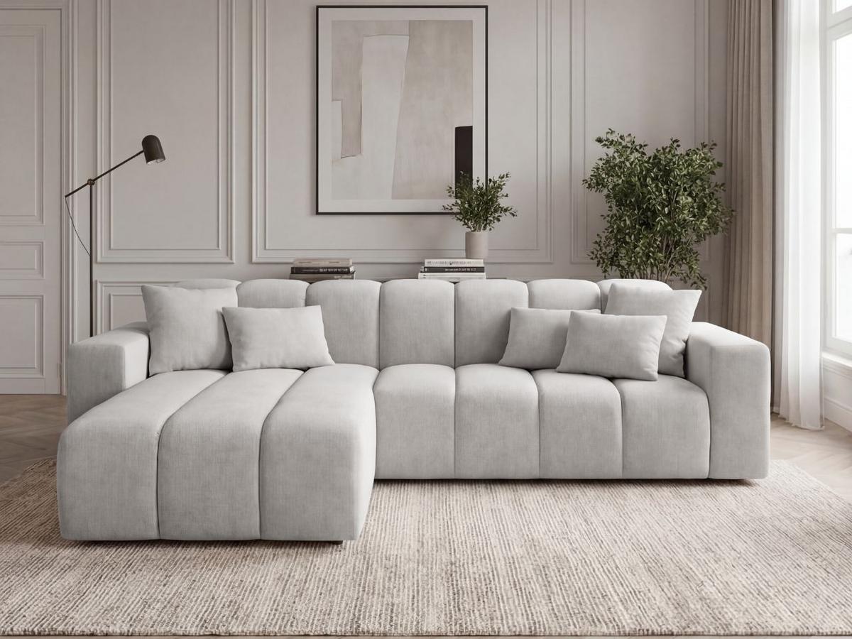 ECKSOFA Nork Grau Links - Grau, Holz/Textil (180/265cm) - Graingold