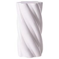BEISTELLTISCH Weiß Rivalba - Weiß, Keramik/Kunststoff (25/25/51cm) - Beliani