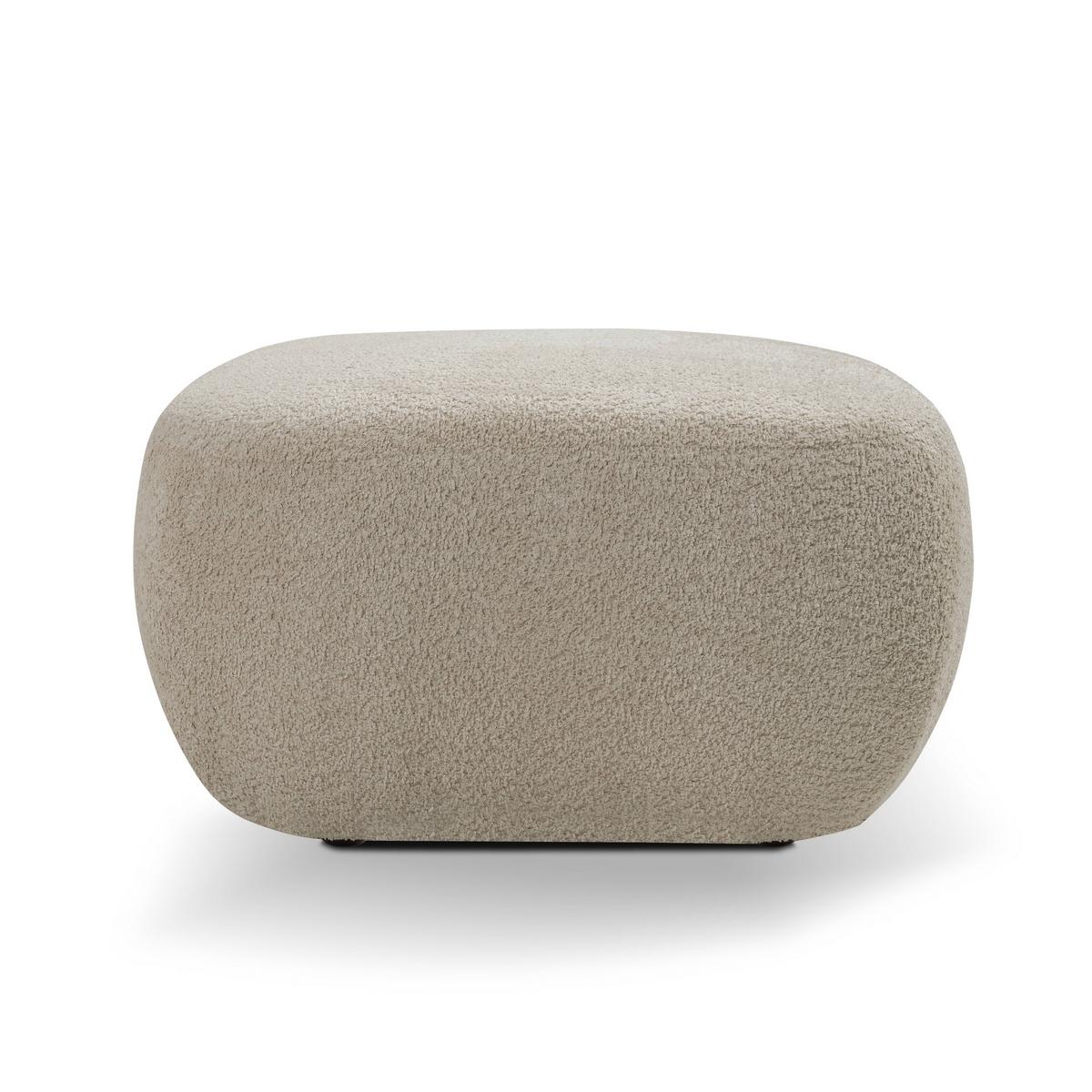 POLSTERHOCKER AMICO Modern Sitzhocker, Fußhocker Beige - Beige, Holzwerkstoff/Kunststoff (75/39/75cm) - MASSENO