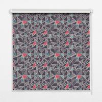 INNENROLLO - Fensterrollo - Rollo - 140x140 cm - Muster - Blau, Kunststoff (140/140/0.5cm) - TULUP