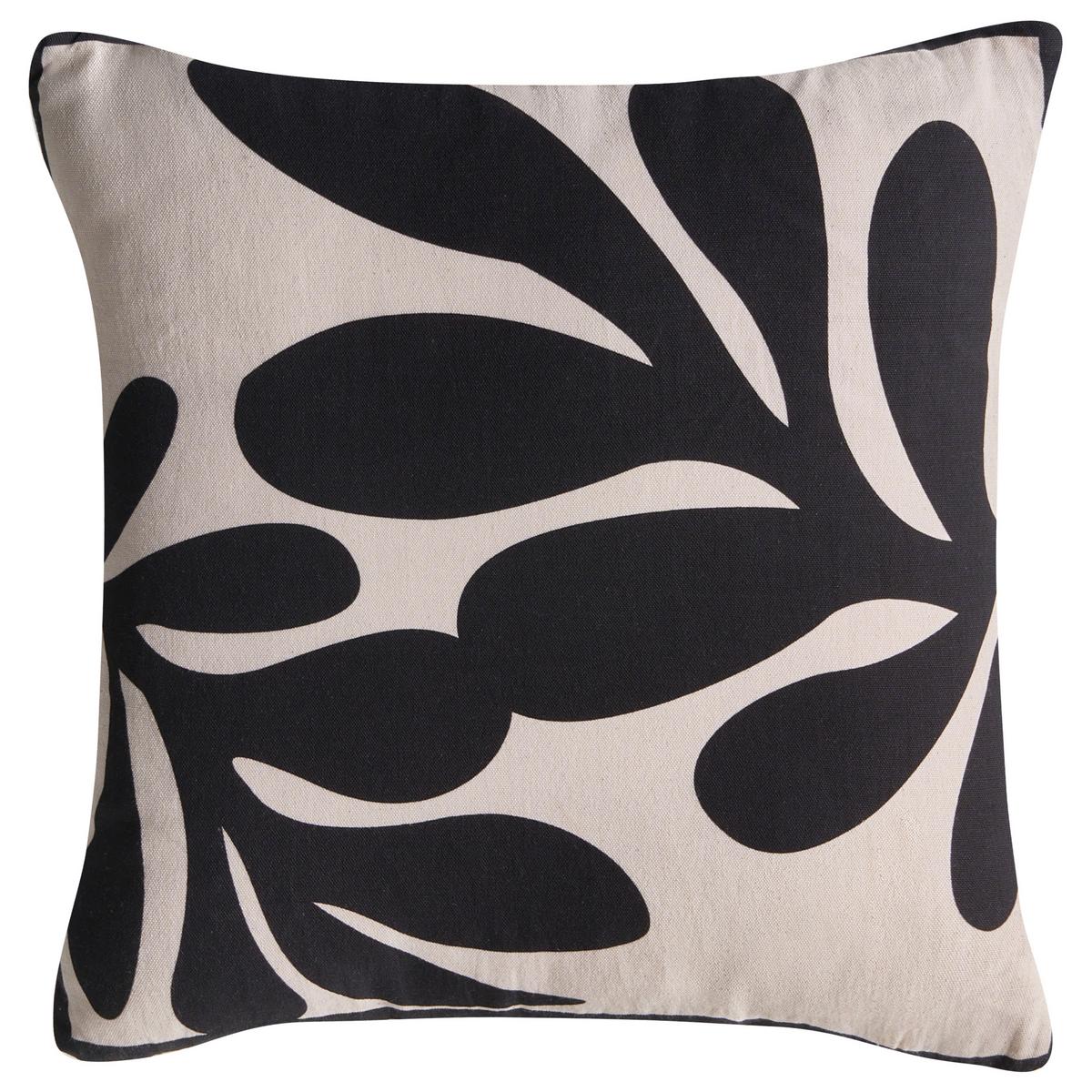 DEKOKISSEN 3er-Set Beige 45/45 cm Merbau - Beige, Textil (45/45cm) - Beliani