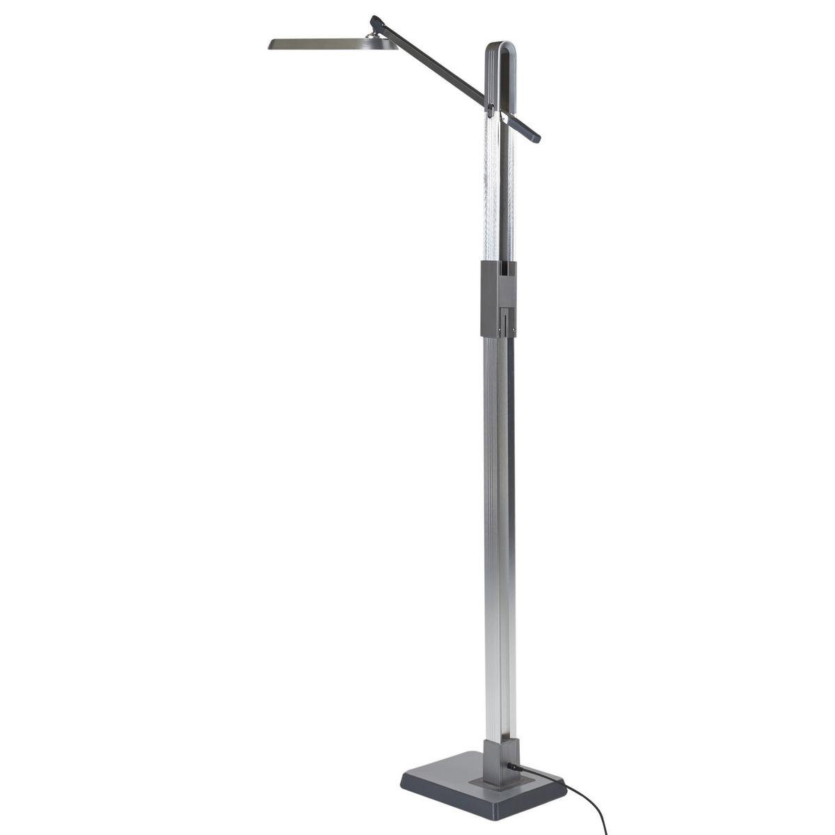 STEHLAMPE Aquarius 19/66/144 cm - Silberfarben, Kunststoff (19/66/144cm) - Beliani