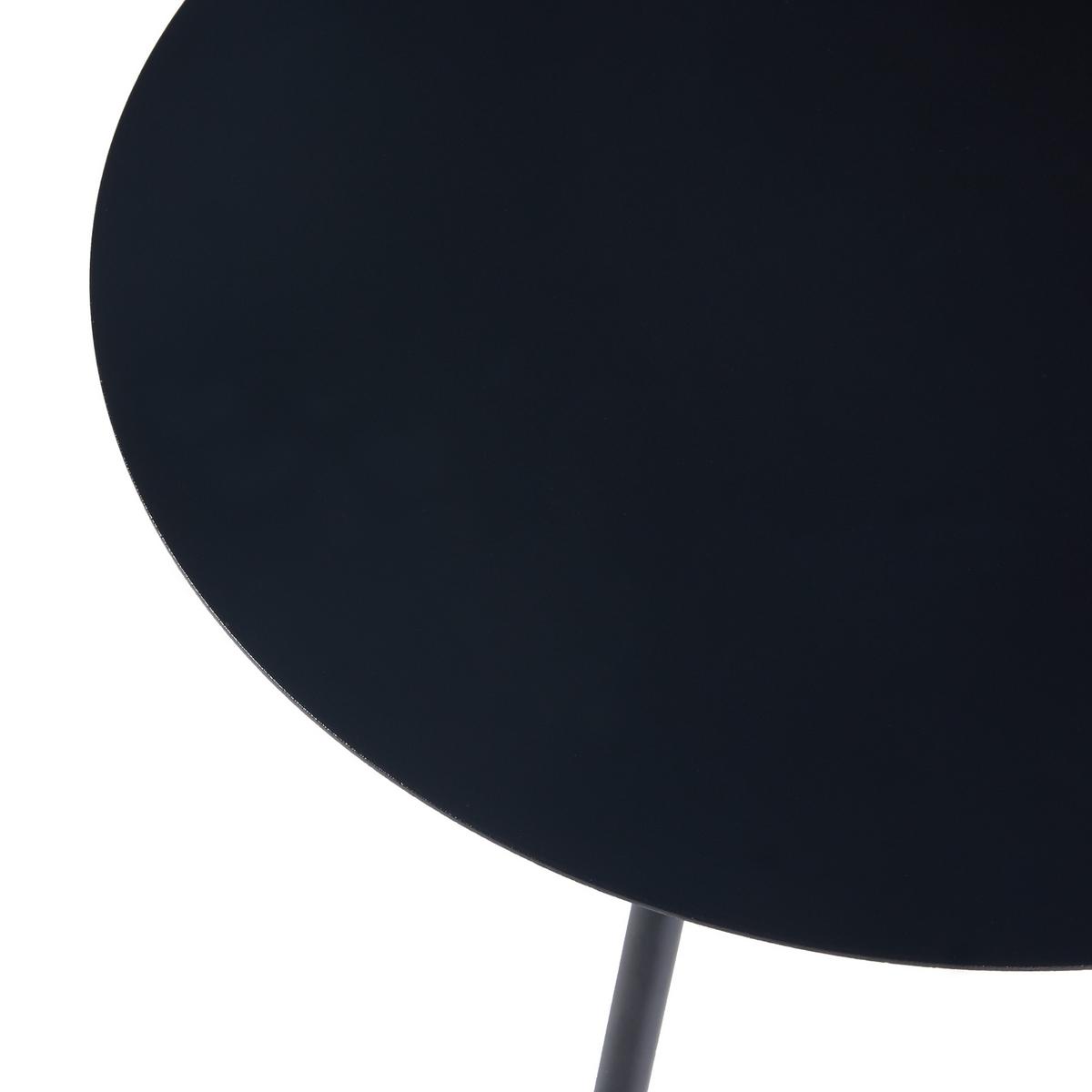 BEISTELLTISCH Sula - Schwarz, Metall (40/40/45cm) - [en.casa]