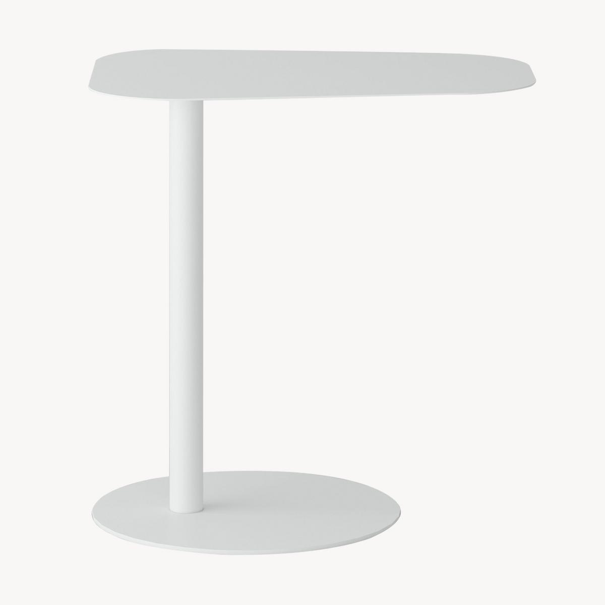 BEISTELLTISCH Nastätten - Weiß, Metall (38/50/50cm) - [en.casa]