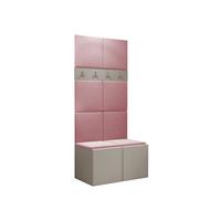 GARDEROBEN-SET Orion IV - Kaschmir/Rosa, Holzwerkstoff/Kunststoff (84/186/46cm) - MIRJAN24