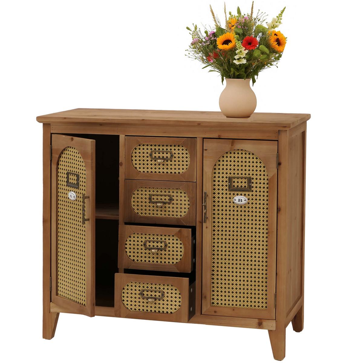 APOTHEKERKOMMODE Braun - Braun, Holz (91/80/40cm) - MCW