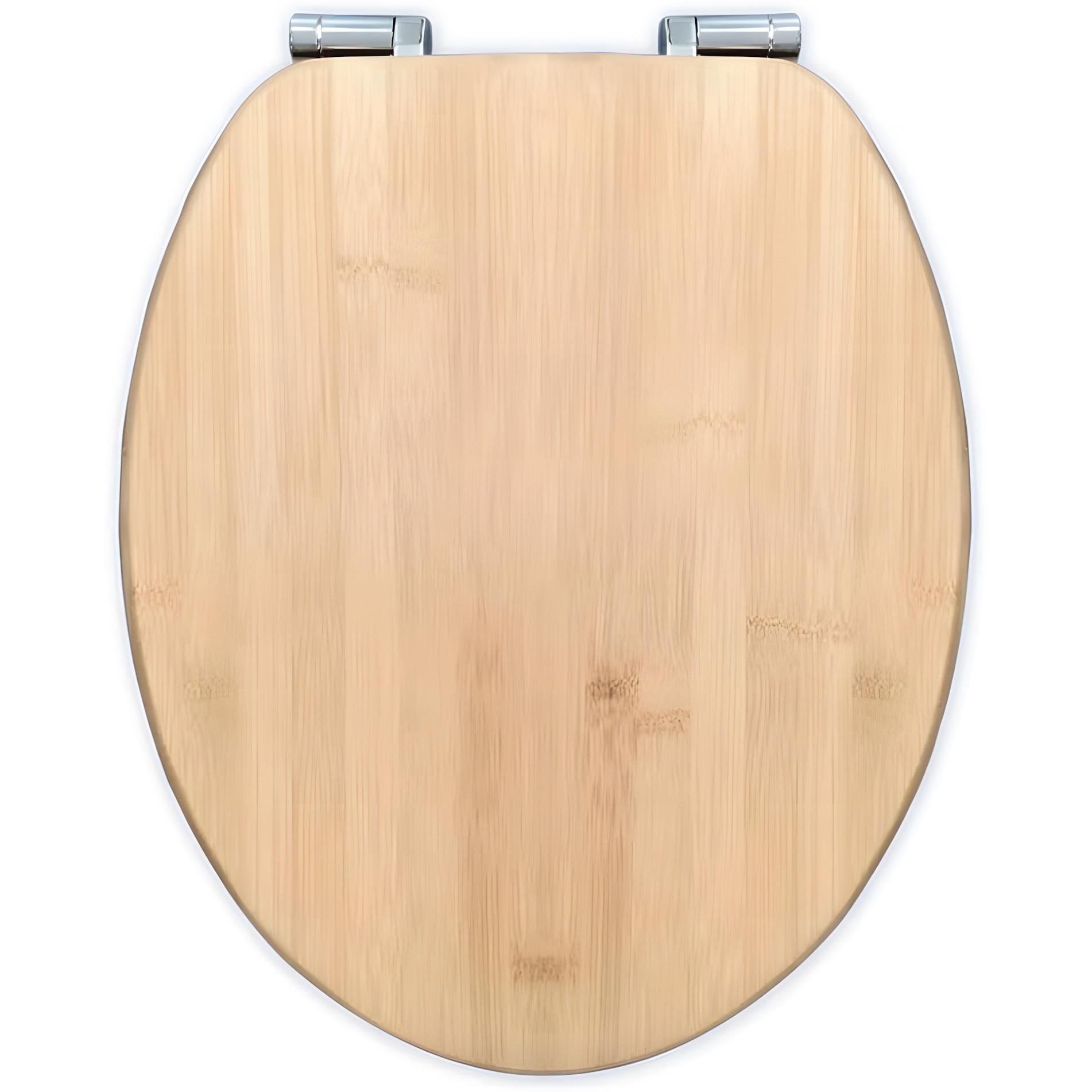 TOILETTENSIZT Bambus - Weiß, Holz (37/5/43cm) - Bath4U
