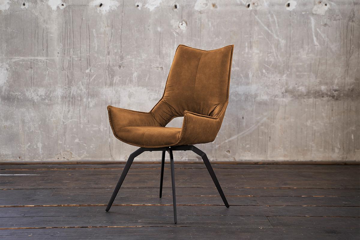 DREHSTUHL SIVO Braun Webstoff - Braun, Textil (57/95/56cm) - KAWOLA