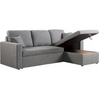 ECKSOFA alain ii Hellgrau - Grau, Textil (145/221cm) - Habitat Garten