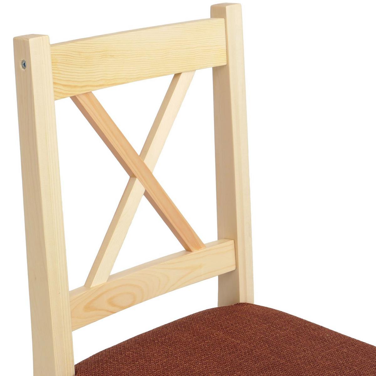 ESSZIMMERSTUHL Braun, Orange 2er-Set - Orange/Braun, Holz (43/85/44cm) - MCW