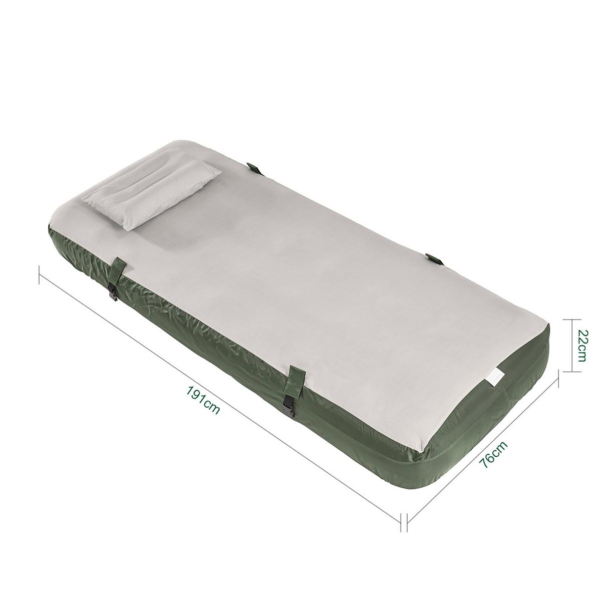LUFTBETT mit integrierter Kopfstütze OGS32-II - Ahornfarben, Fell (76/191cm) - SoBuy