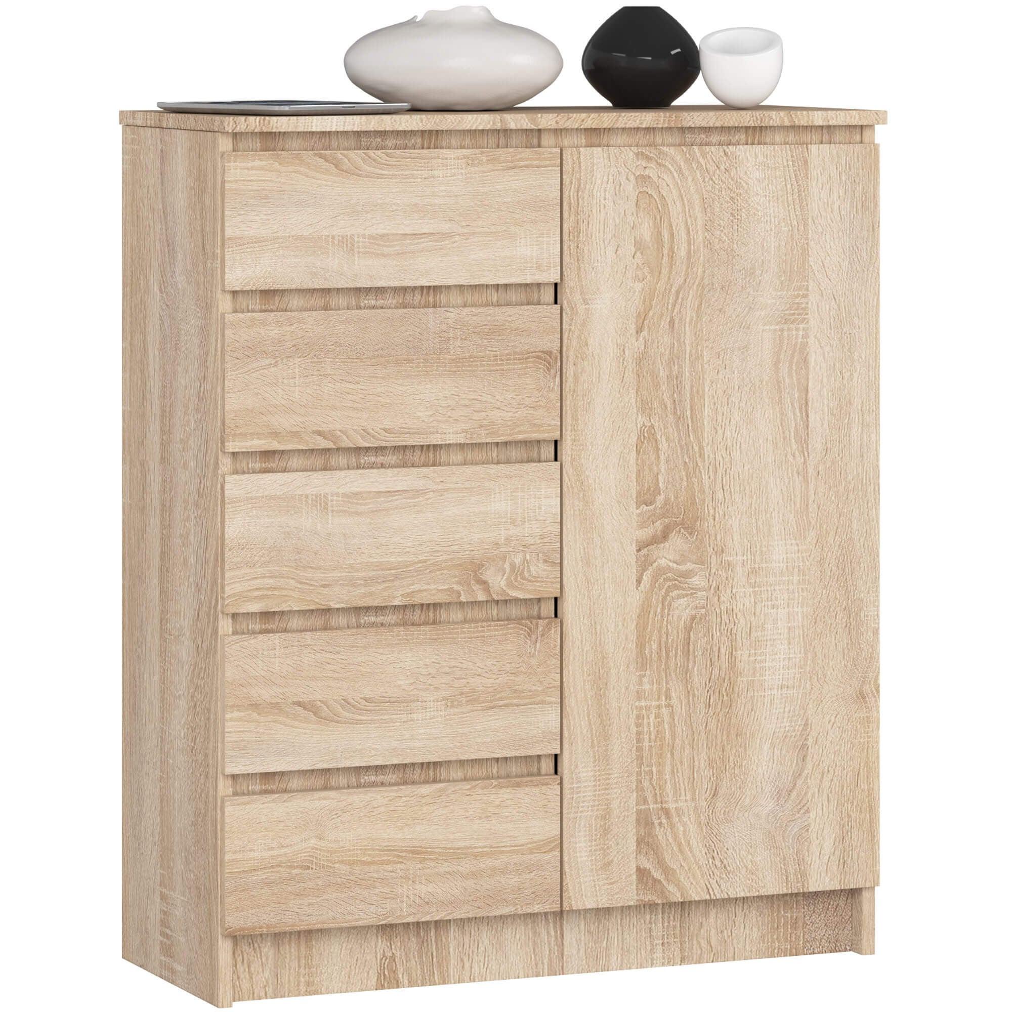 KOMMODE Eiche Sonoma 97/80/35 - Sonoma Eiche, Holzwerkstoff (80/97/35cm) - RAUMHIRSCH FURNITURE