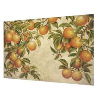 FOTOTAPETE 104x70 cm - Fruchtzweige - Grün, Textil (104/70cm) - Wallfluent