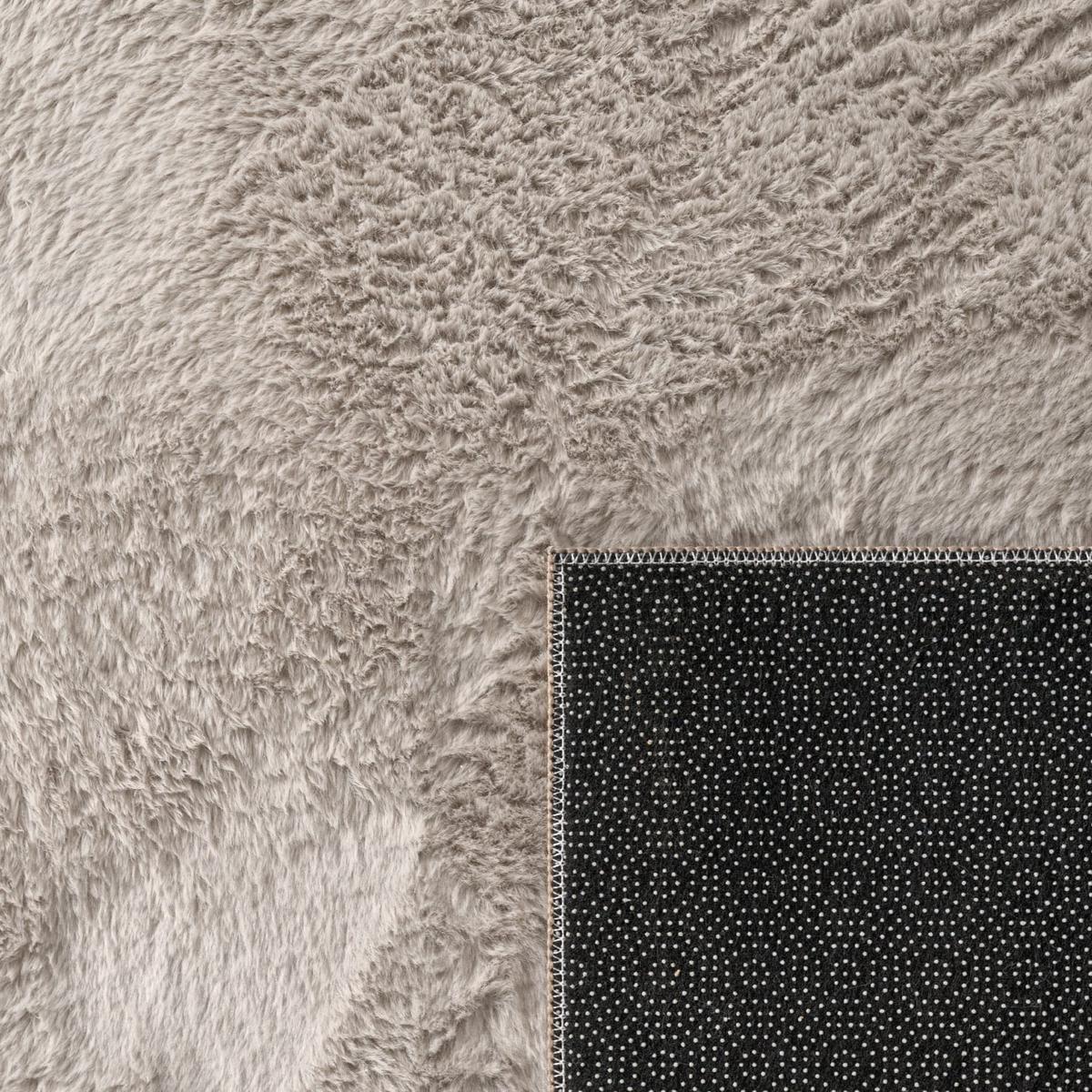KURZFLORTEPPICH, einfarbig, aus Polyester, Beige, Ø 80 cm - Beige, Textil (80/80cm) - KADIMA DESIGN