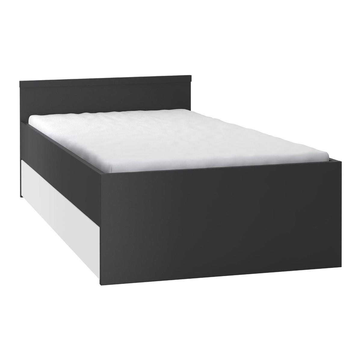 BETT 90/200 Schwarz - Schwarz, Holzwerkstoff (90/200cm) - Petits-meubles