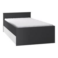 BETT 90/200 Schwarz - Schwarz, Holzwerkstoff (90/200cm) - Petits-meubles