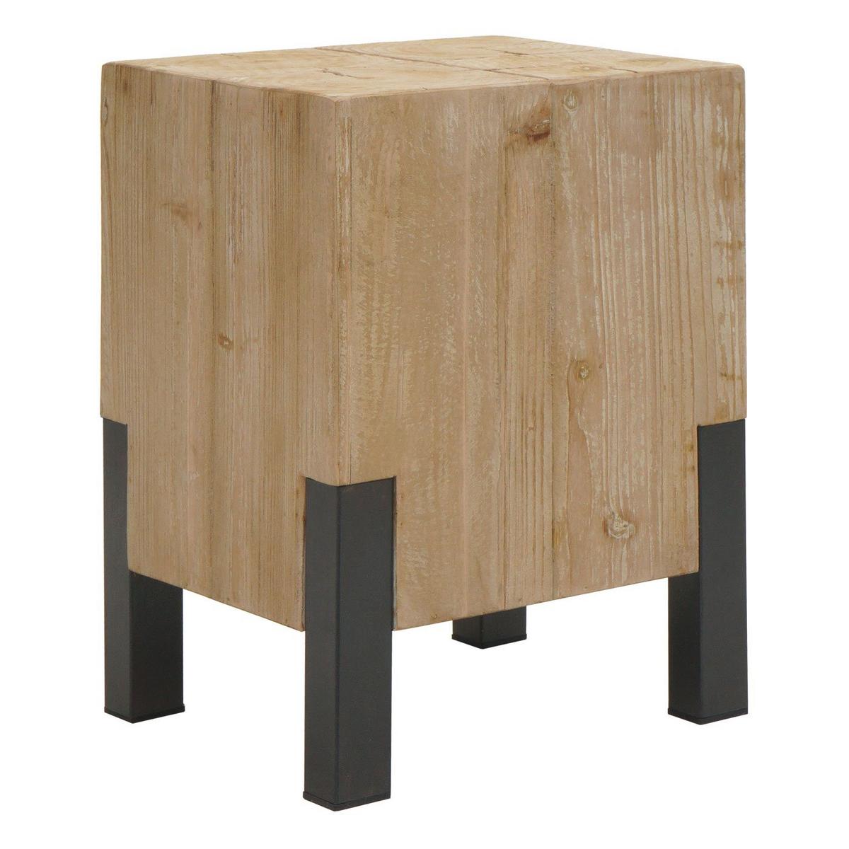 HOCKER Braun - Braun, Holz (32/46/32cm) - MCW