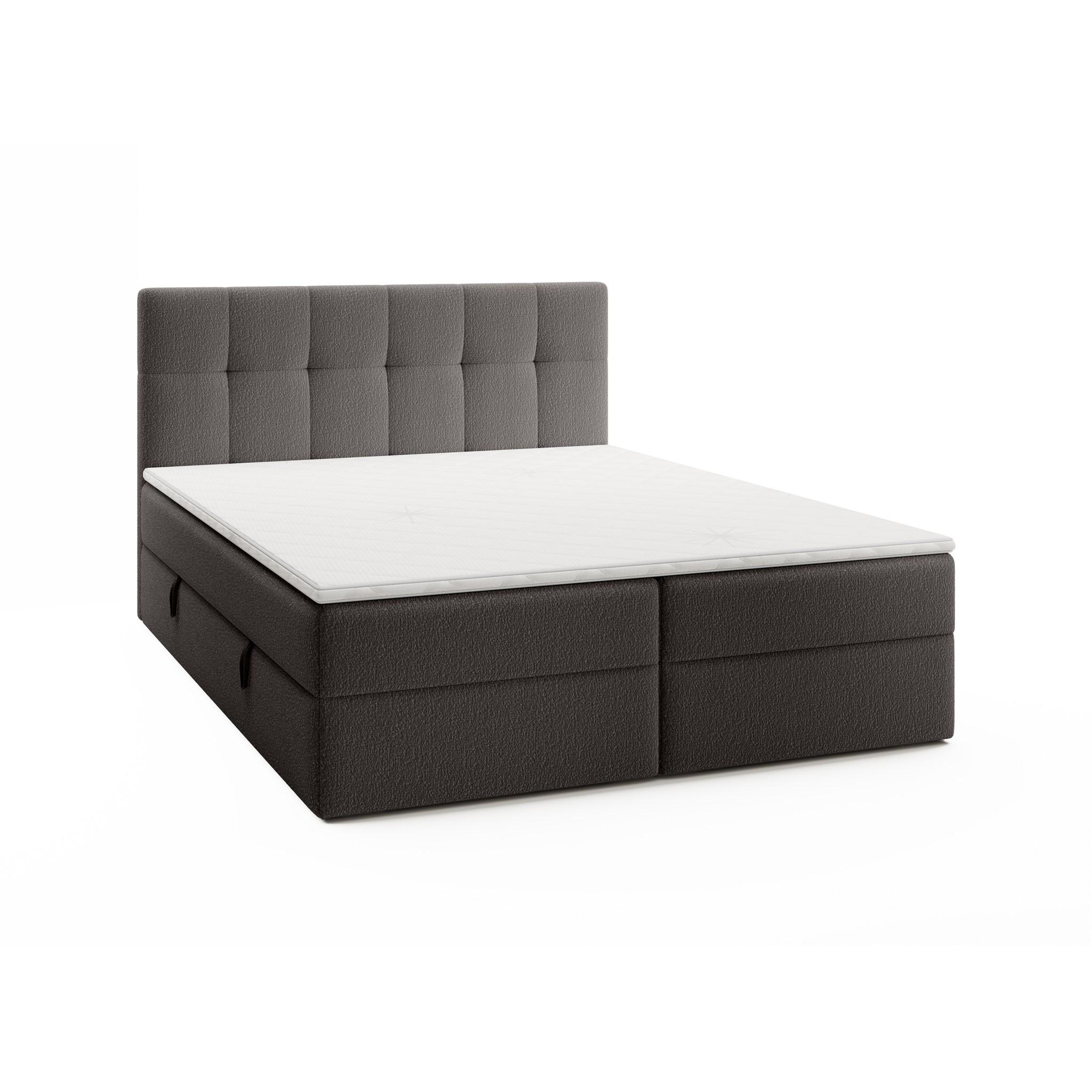 BOXBETT Arturo In Freya - Graphitfarben, Holzwerkstoff/Textil (140/200cm) - Fun Möbel