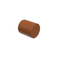 ENDSTÜCKE FÜR GARDINENSTANGEN 20 mm Ø, Feta Kirschbaum, Packung 2 Stück - Kirschbaumfarben, Holz (3.1/2.7/2.7cm) - INTERDECO