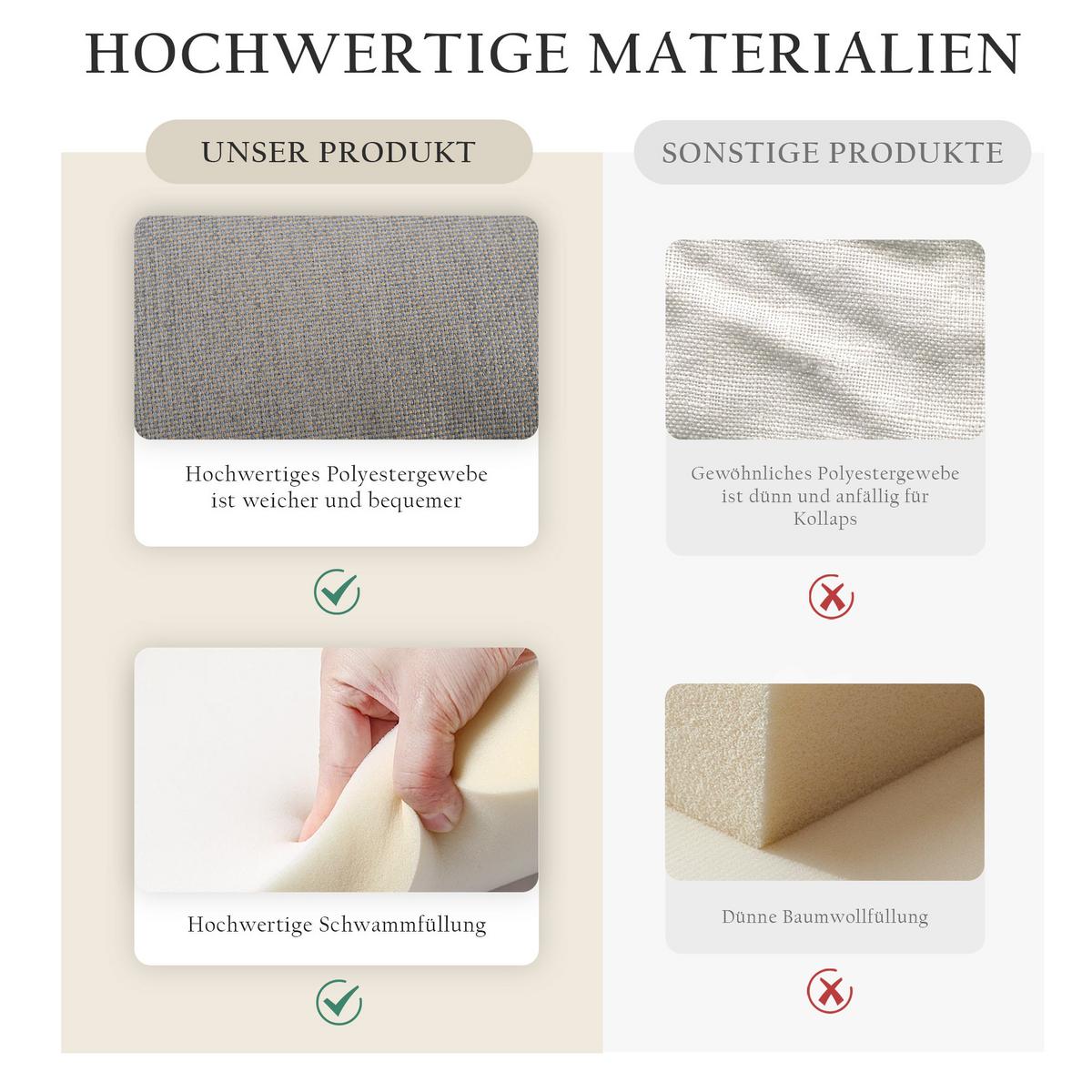 LOUNGEGARNITUR 4-tlg Khaki Metall & Seil Outdoor Sofaset mit 2 Sesseln, Sofa & Glastisch - Sandfarben, Metall - Urban Meuble