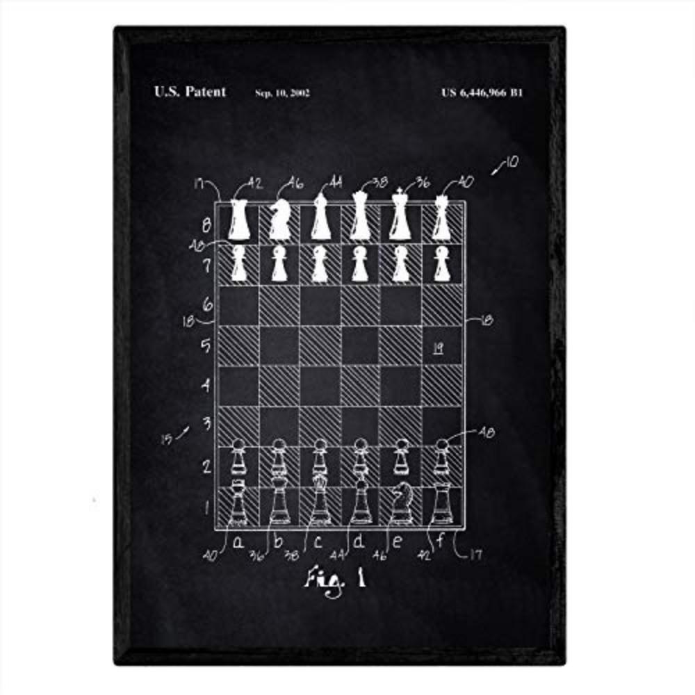 POSTER Vorstand & Chips Patent A3 Rahmenlos - Klar/Schwarz, Papier (29.7/5/42cm) - Nacnic
