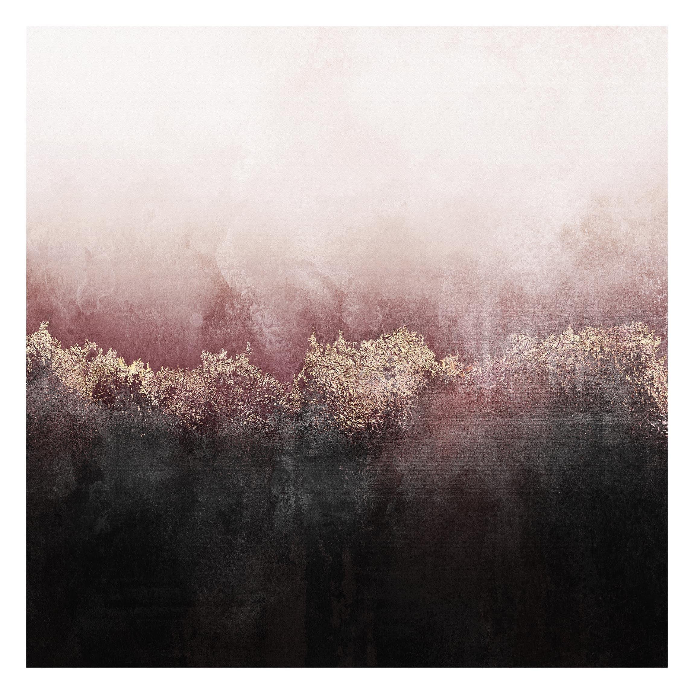 FOTOTAPETE Goldene Dämmerung Rosa 240/240 cm - Rosa, Papier (240/240cm) - Bilderwelten