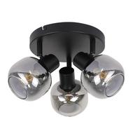 DECKENSTRAHLER Macintyre 3-flammig 19/19/16.5cm - Schwarz, Metall (19/19/16.5cm) - Nettlife