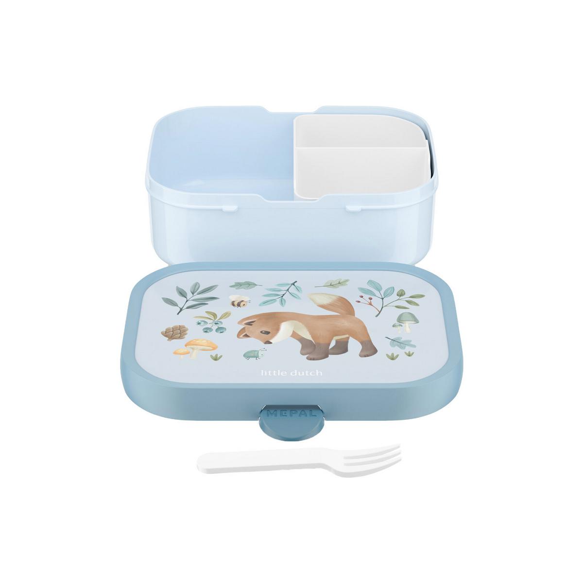BROTDOSE Campus (2025) Forest Friends 750 ml - Hellblau, Kunststoff (13.2/6.1/17.8cm) - Mepal