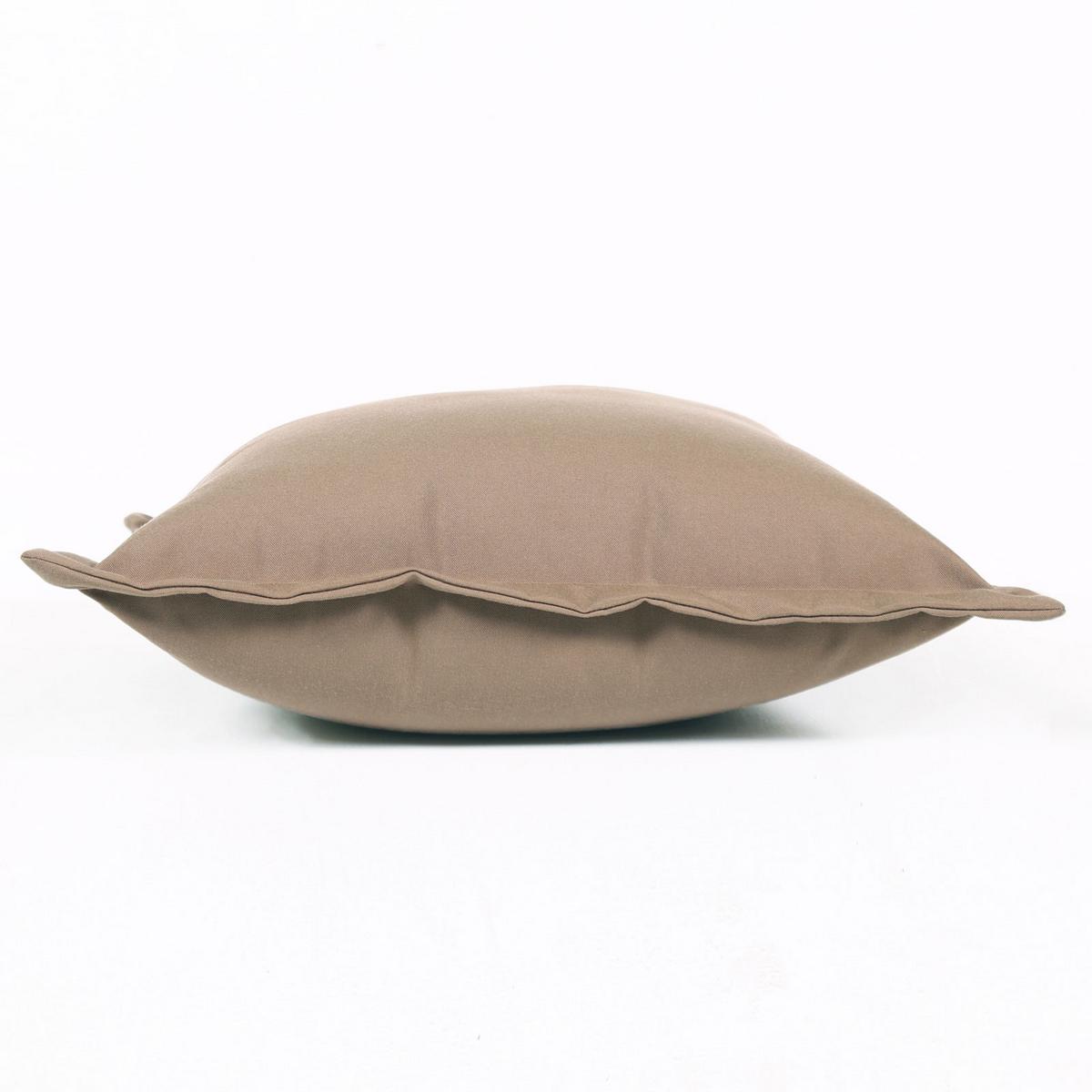 OUTDOOR-KISSEN 2er-Set hellbraun 45/45 cm - Hellbraun, Textil (45/45cm) - Homescapes