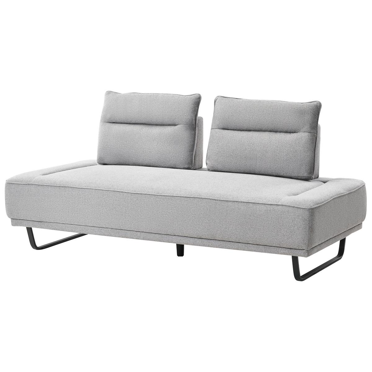 3-SITZER-SOFA Stoff Grau Faxen - Grau, Textil (184/86/90cm) - Beliani