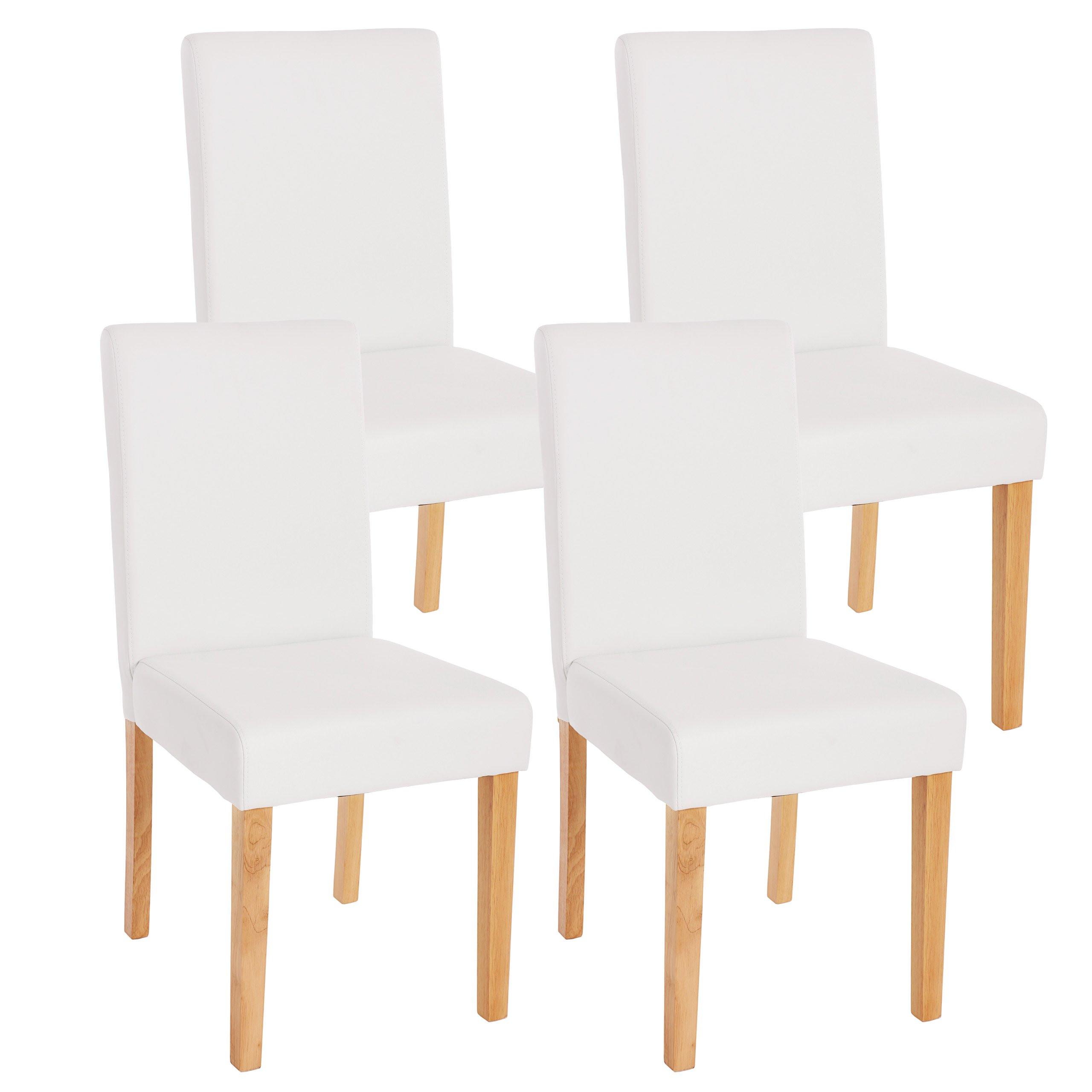 ESSZIMMERSTUHL Weiß 4er-Set - Weiß, Textil (43/90/56cm) - MCW
