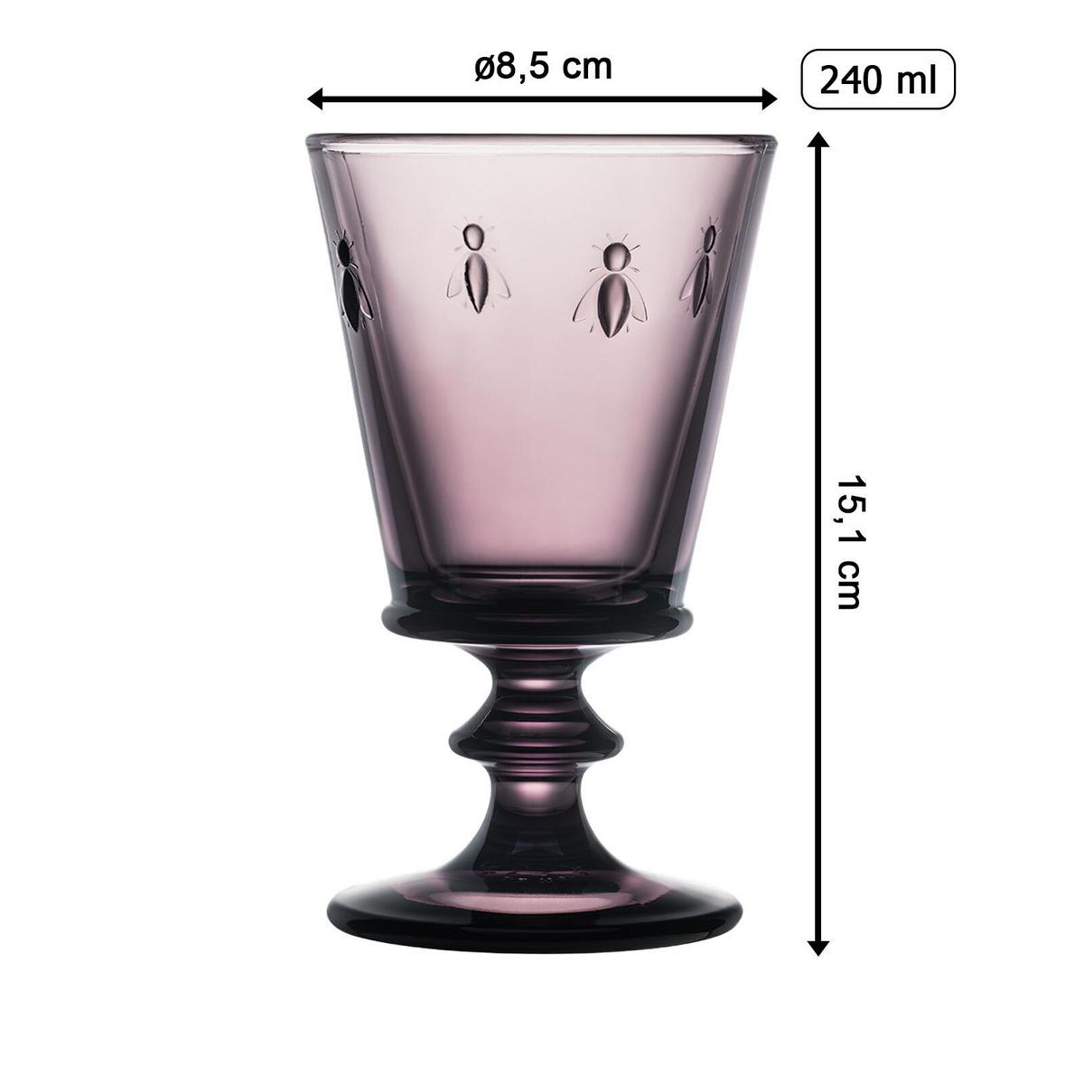WEINGLÄSER Biene Abeille bunt 240 ml 4er Set - Multicolor, Glas (0.24L) - La Rochère