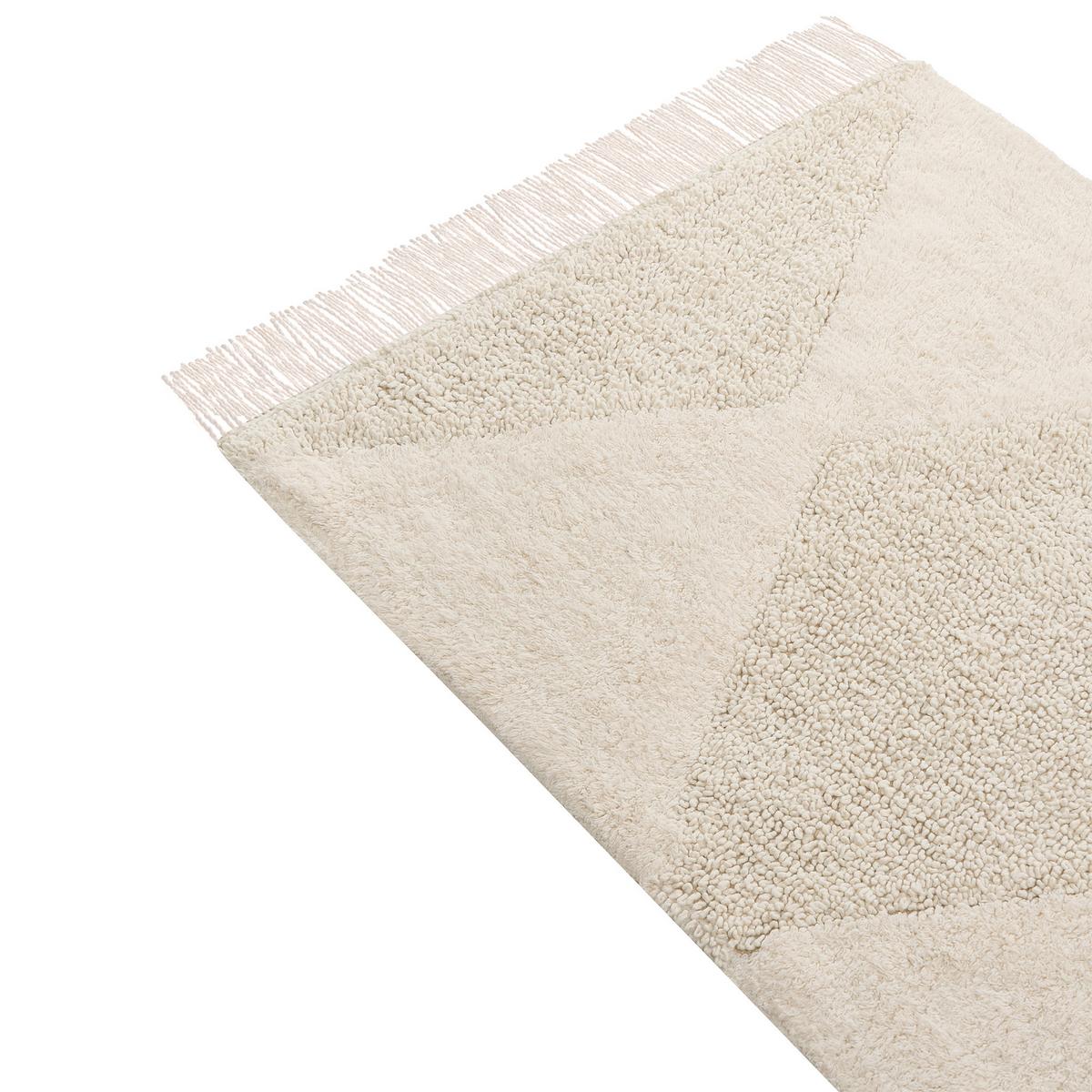 KINDERTEPPICH Beige 55/120 cm Baumwolle Khonoma - Beige, Textil (55/120cm) - Beliani