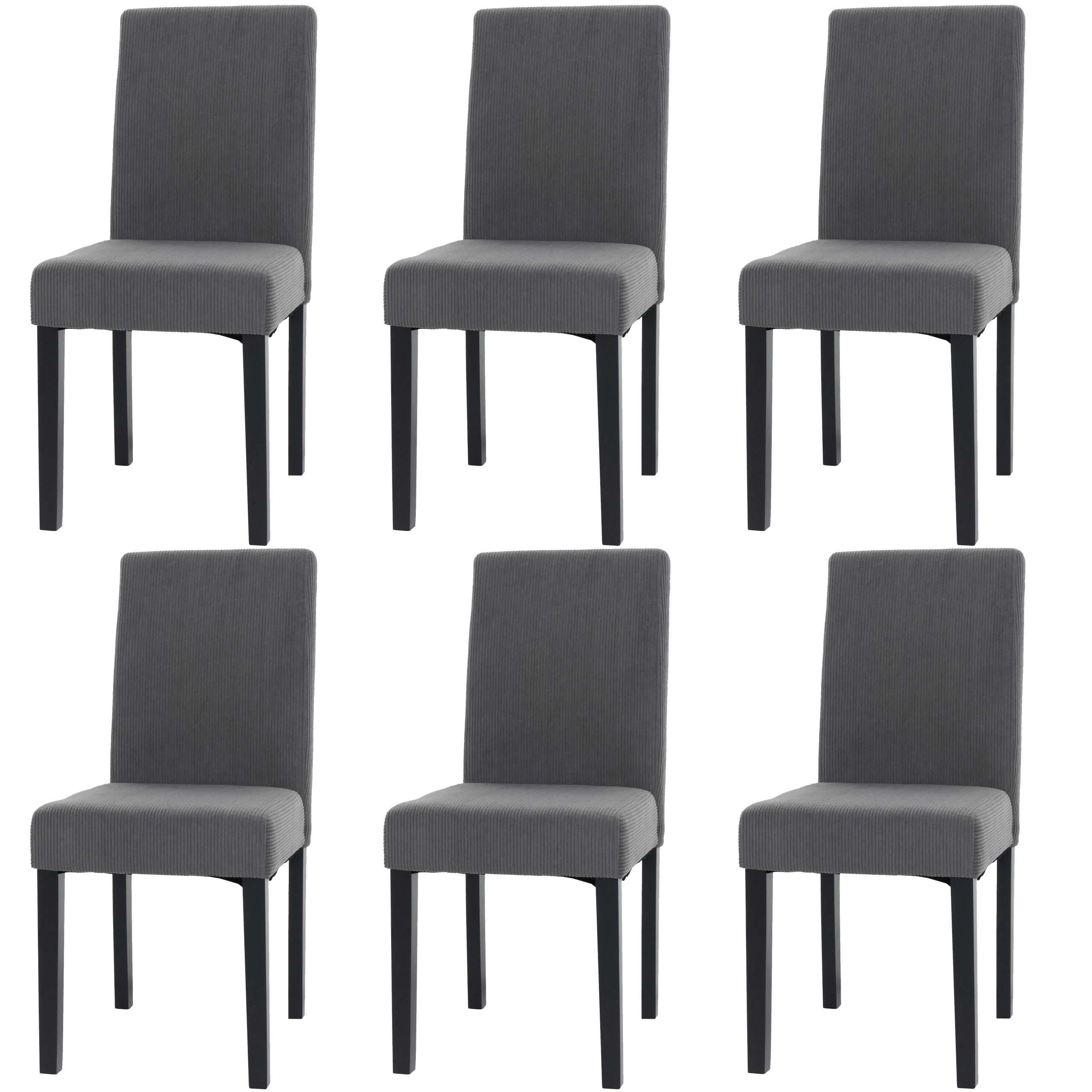 ESSZIMMERSTUHL Grau 6er-Set - Grau, Textil (42/90/50cm) - MCW