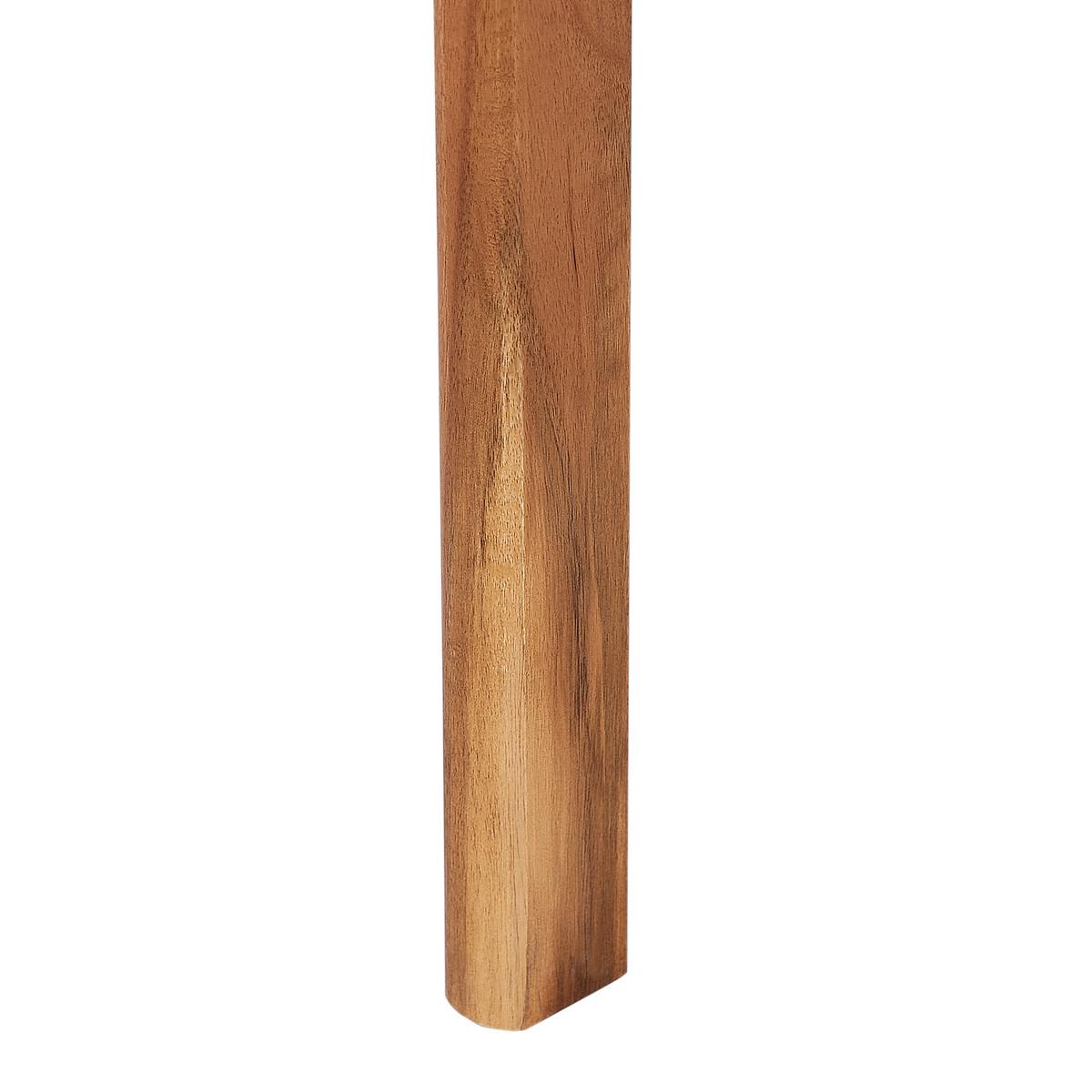 GARTENSTUHL 4er-Set Holz Heller Holzfarbton Agello - Hellbraun, Holz (55/88/60cm) - Beliani