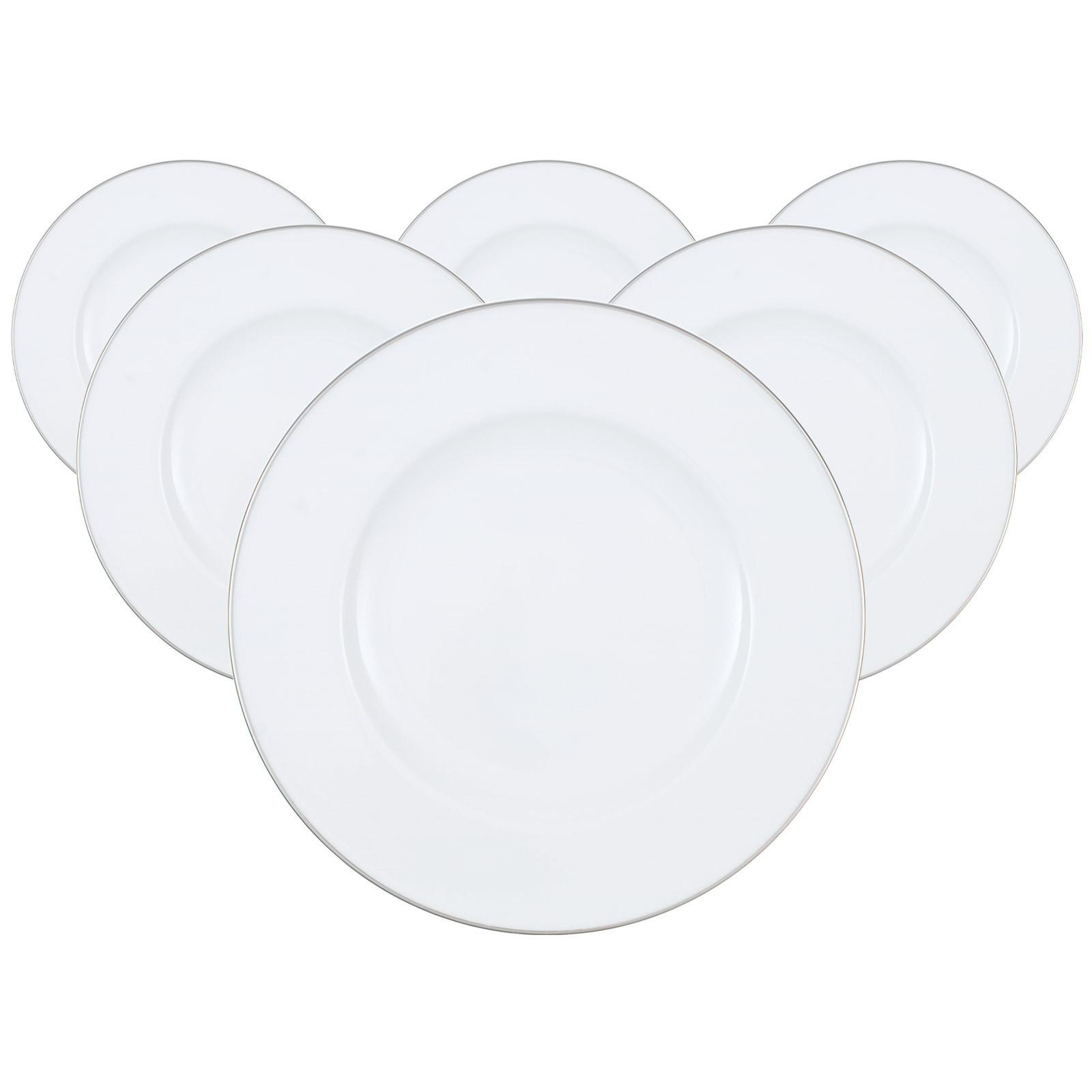 SPEISETELLER Anmut Platinum No. 1 weiß ø 27,7 cm 6er Set - Weiß, Keramik (27.7cm) - Villeroy & Boch