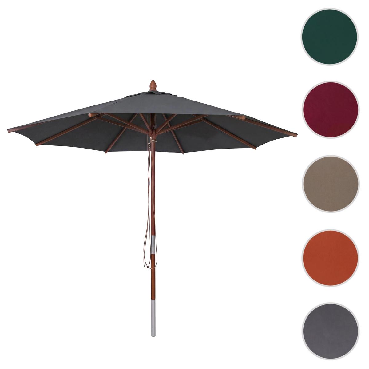 SONNENSCHIRM C57B Anthrazit - Anthrazit, Holz (300/300cm) - MCW