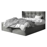 BOXBETT Luanda - H3 - Grau, Holzwerkstoff/Textil (160/200cm) - MIRJAN24