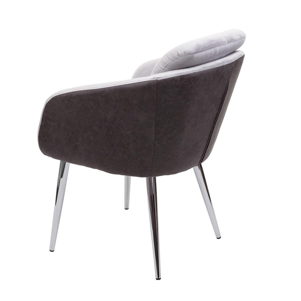 ESSZIMMERSTUHL Grau 6er-Set - Grau, Textil (61/88/68cm) - MCW