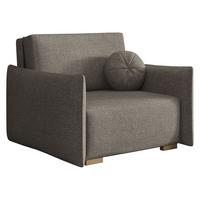 SCHLAFSOFA Viva Glov I - Hellbraun/Naturfarben, Holz/Textil (104/85/98cm) - MIRJAN24