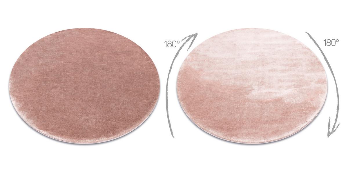 TEPPICH Visco 120 cm - Pink, Textil (120/120cm) - rugsX