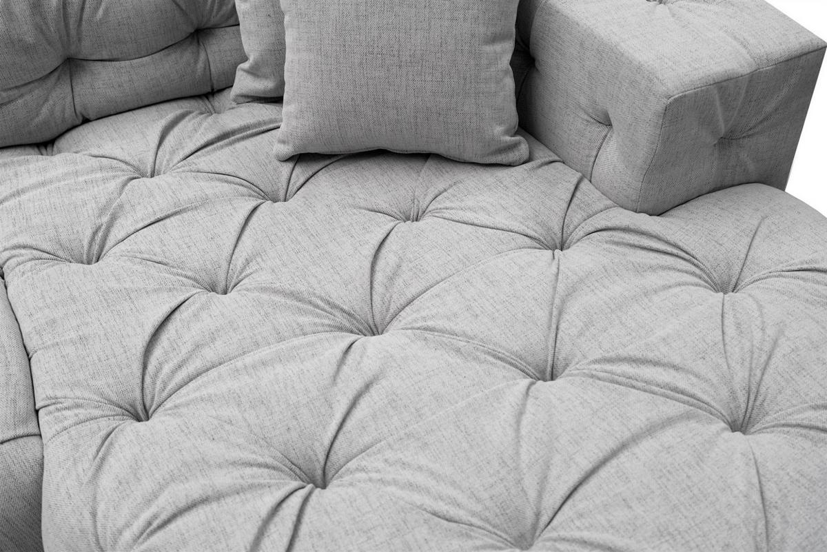 ECKSOFA Chantal In Moly - Beige, Holzwerkstoff/Textil (246/246cm) - Fun Möbel