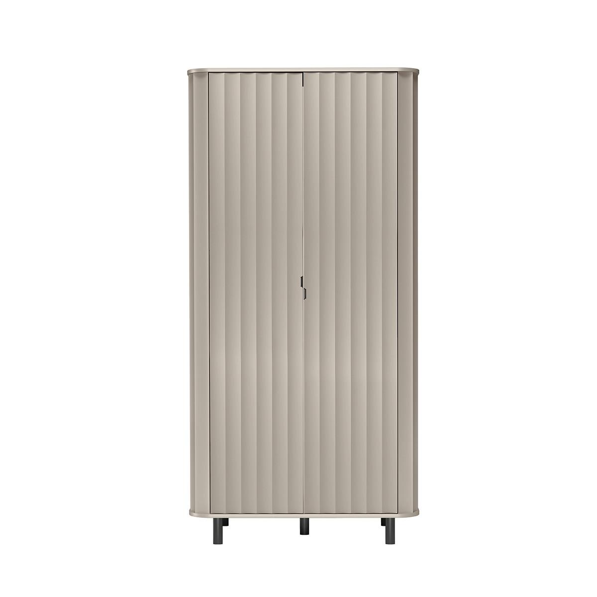 DREHTÜRENSCHRANK MODERNO 98/200/54,5 cm 2-türig Beige - Beige, Holzwerkstoff (98/200/54.5cm) - MASSENO