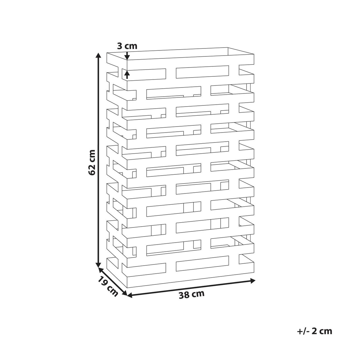 SCHIRMSTÄNDER Metall Schwarz Kamsar - Schwarz, Metall (38/62/19cm) - Beliani