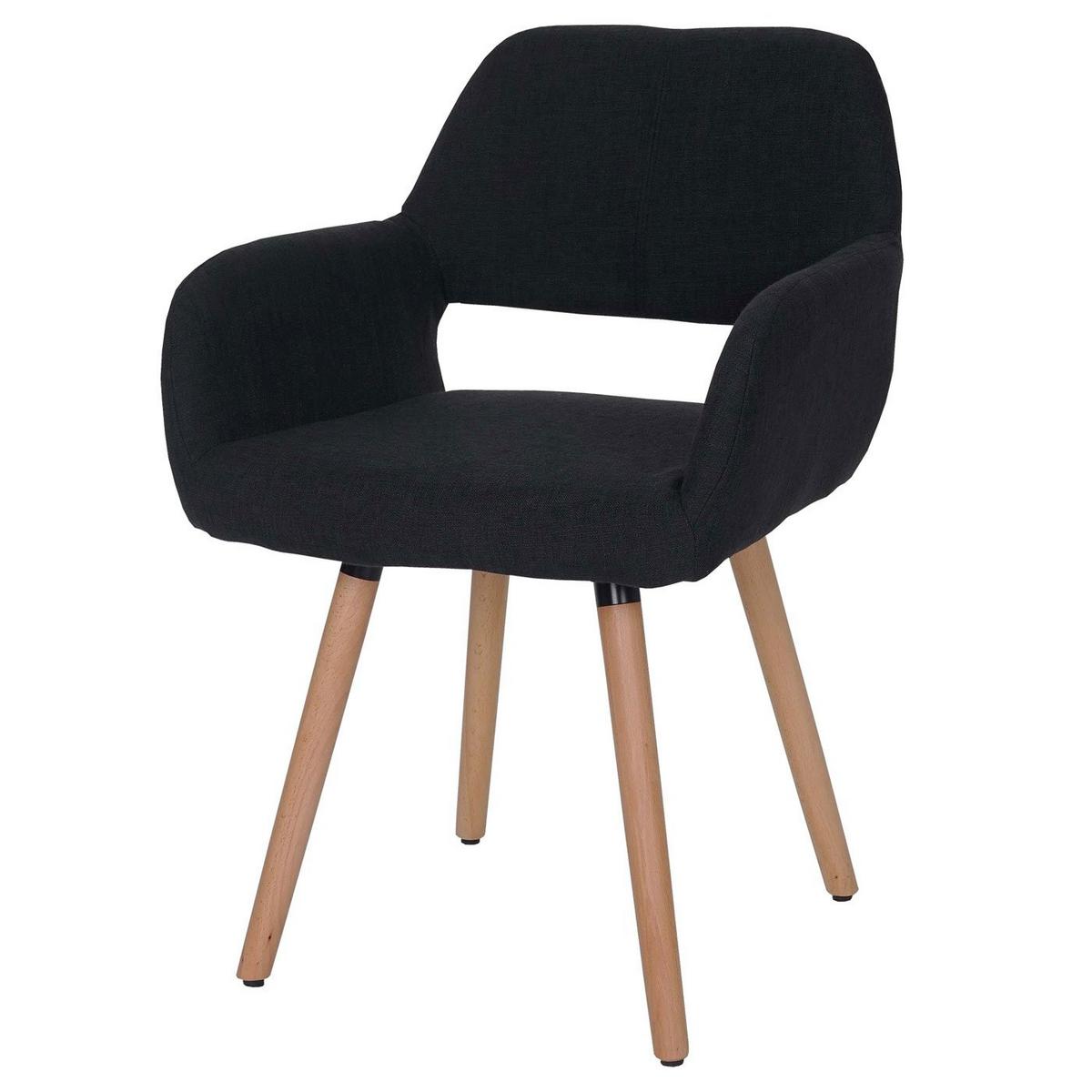 ESSZIMMERSTUHL Schwarz, Grau 6er-Set - Schwarz/Grau, Holz (56/78/57cm) - MCW