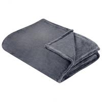 DECKE Grau Bayburt 200/220 cm - Grau, Textil (200/220cm) - Beliani