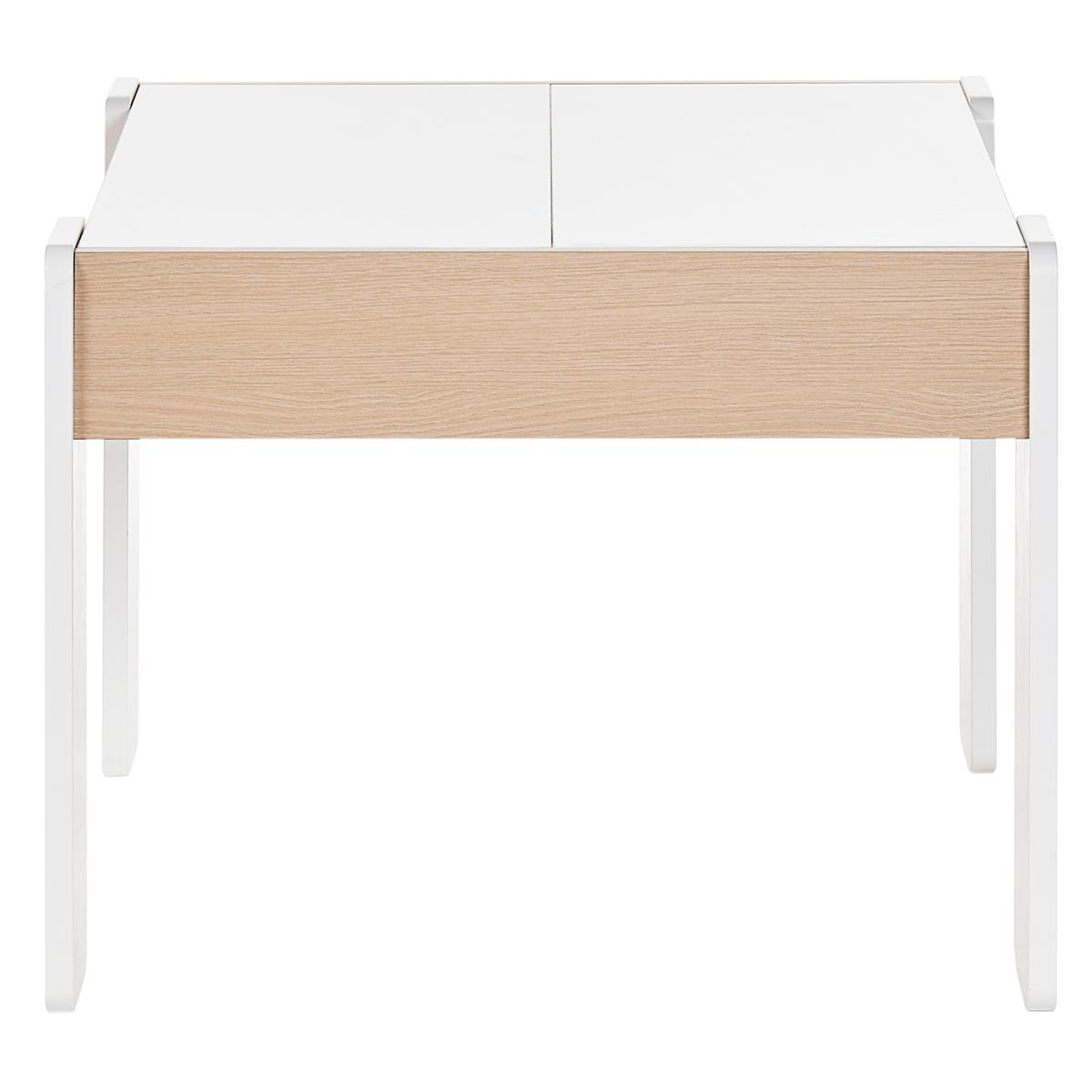 KINDERTISCH mit Stühlen Weiß Loyd - Weiß, Holzwerkstoff (60/48/57cm) - Beliani